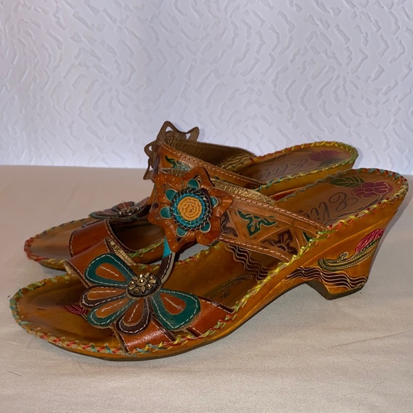Corkys Shoes - 3 for $20 Elite by Corky’s, adorable multi colored wedge sandals. Jamaica size 9